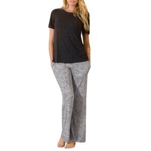 NEW Felina Womens L Lounge Set Super Soft Jersey Crew Neck Top & Drawstring pant
